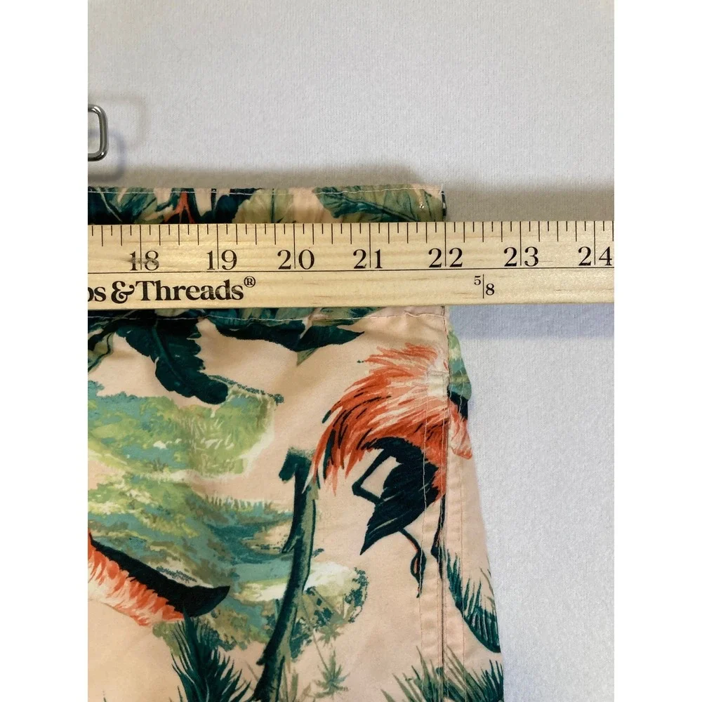 Tropical Flamingo Old Navy Mens 2XL Peach Pink Palm Tree‎ Swim Trunks 674325-05